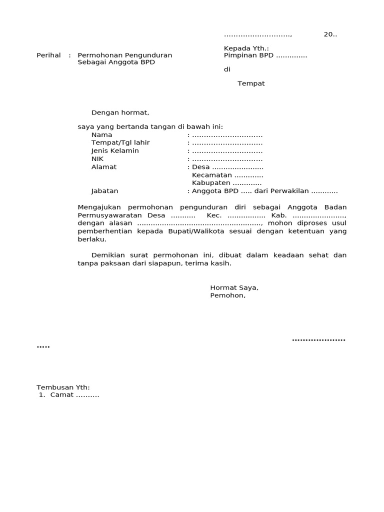 Proses pengunduran diri anggota polisi aktif