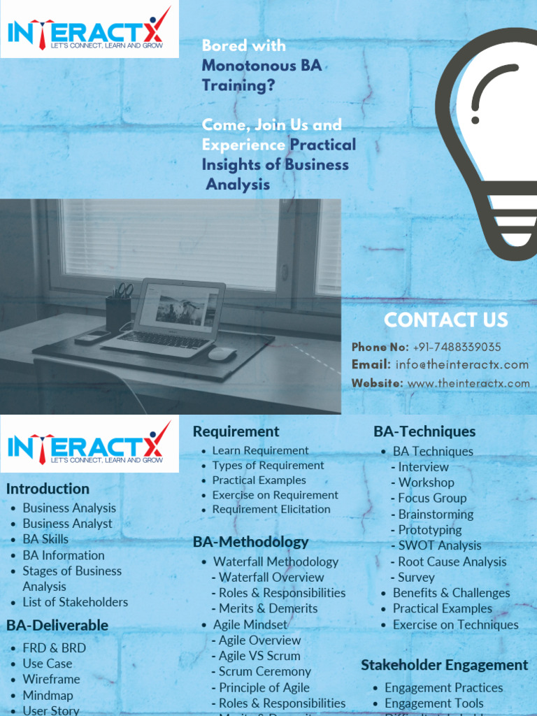 InteractX BA Training | PDF | Career & Growth