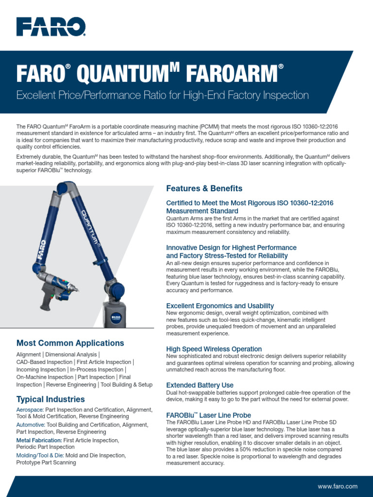 FARO Arm | PDF | International Electrotechnical Commission