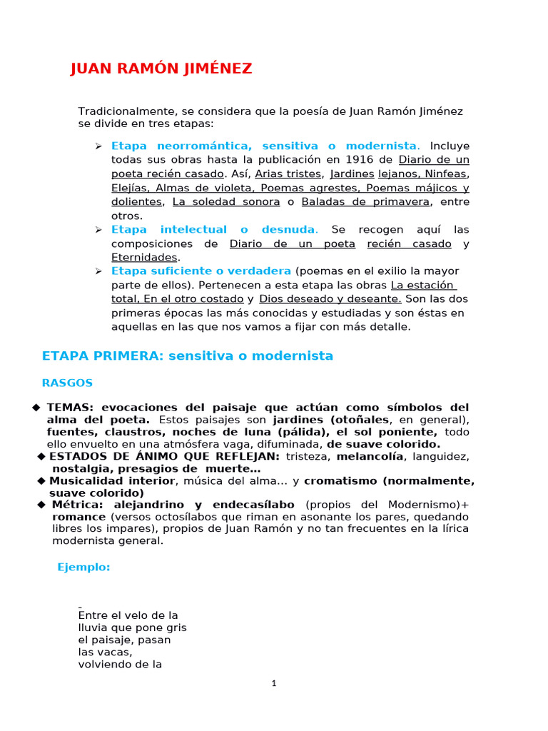 J. Ramón Jiménez | PDF | Poesía