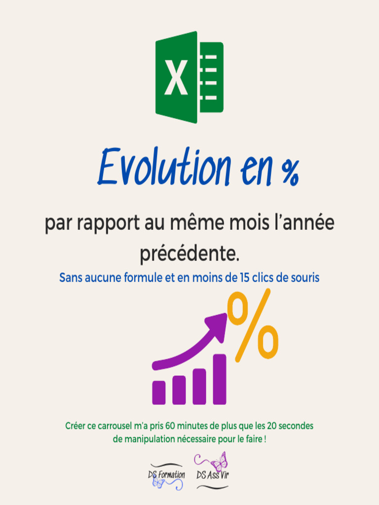 Évolution Excel en % par mois | PDF | Informatique