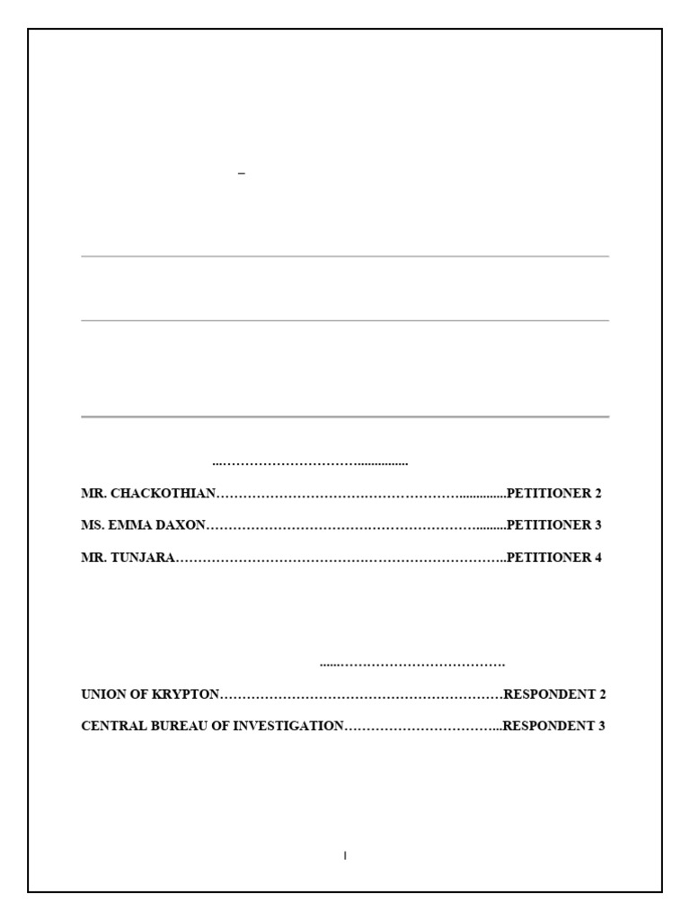 Memorandum For Respondents - TEAM CODE 15 | PDF | Crimes | Crime & Violence