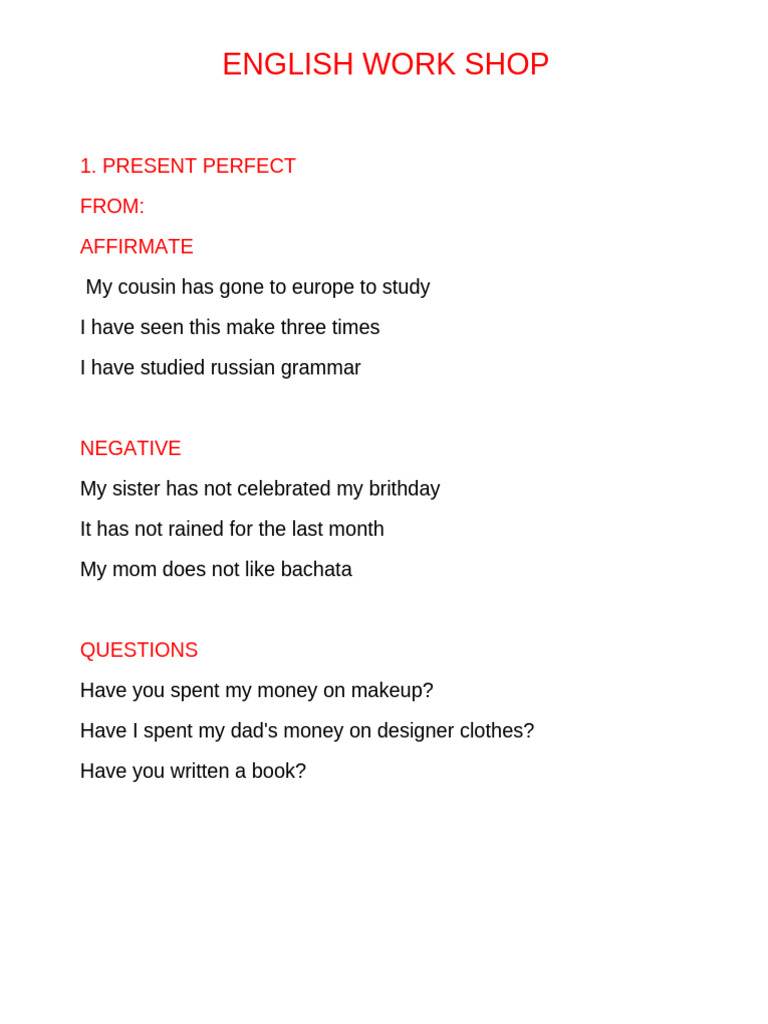 English Work Shop 3b | PDF