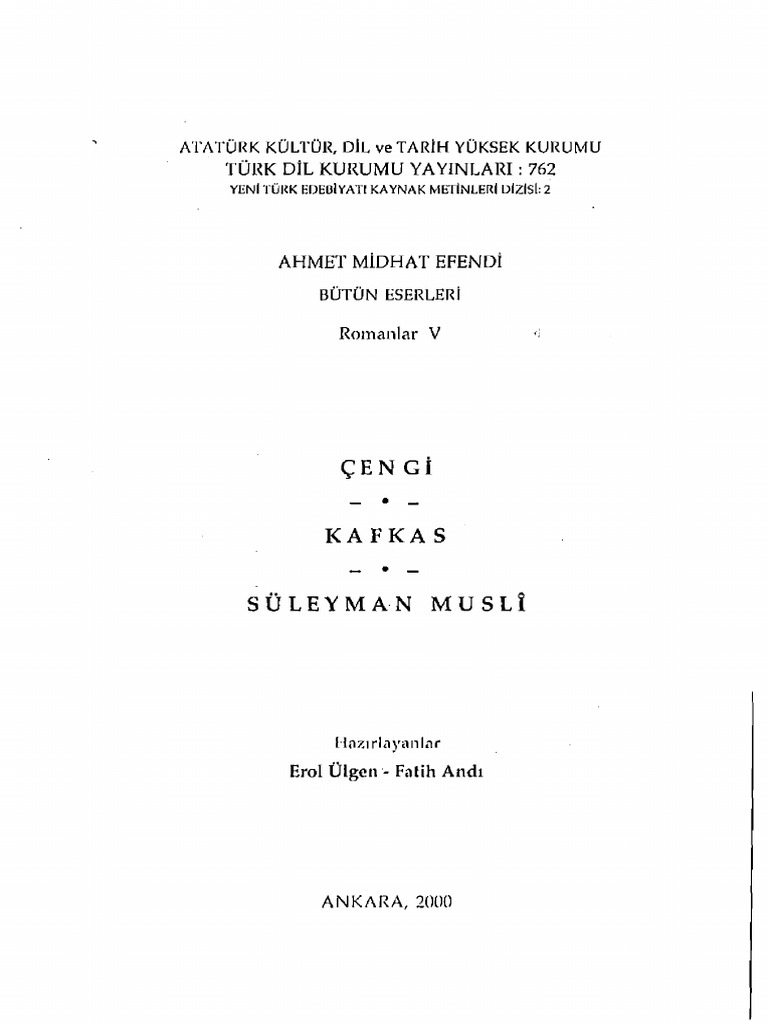 Ahmet Mithat Efendi - Çengi | PDF