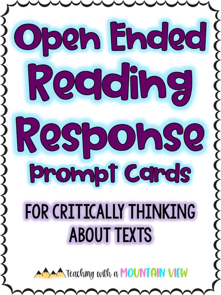 Questen Prompt Cards Open Ended | PDF