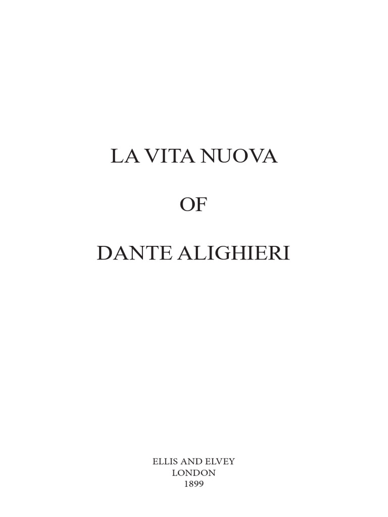 Understanding Dante's Vita Nuova | PDF | Dante Alighieri | Divine Comedy