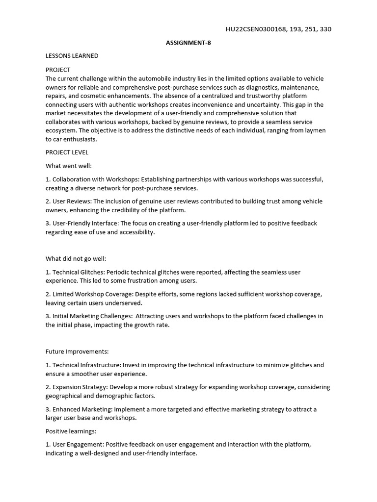 Design Thinking Experiment 8 | PDF | Usability | Agile Software Development