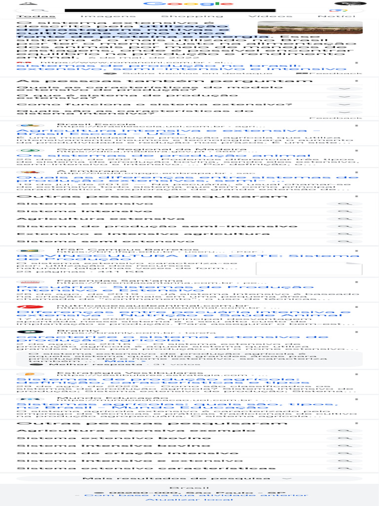 Caracterize o Sistema de Produção Extensivo - Pes | PDF | Agricultura ...