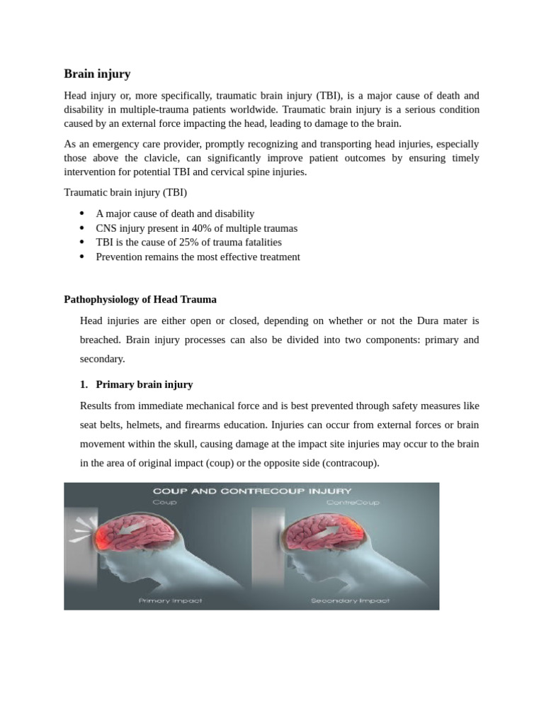 Traumatic Brain Injury Guide | PDF | Traumatic Brain Injury | Concussion