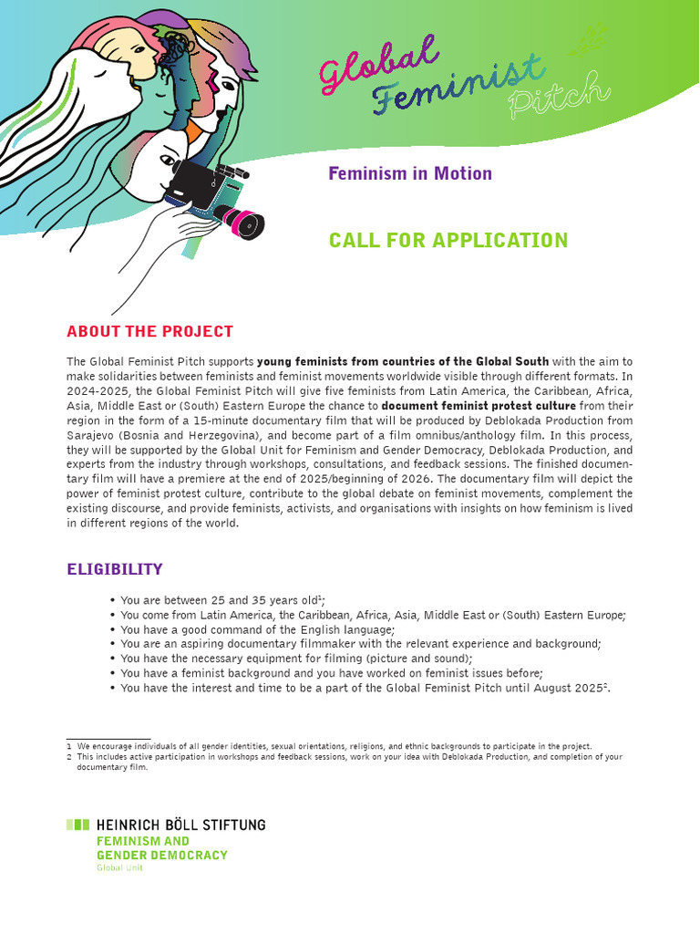 Global Feminist Call Aplication A4 | PDF | Gender Studies | Feminism