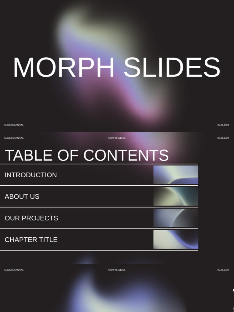 Gradient Minimal Cool Morph Slides | PDF | Typography | Text