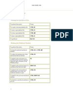 MS Excel Short Cut Keys