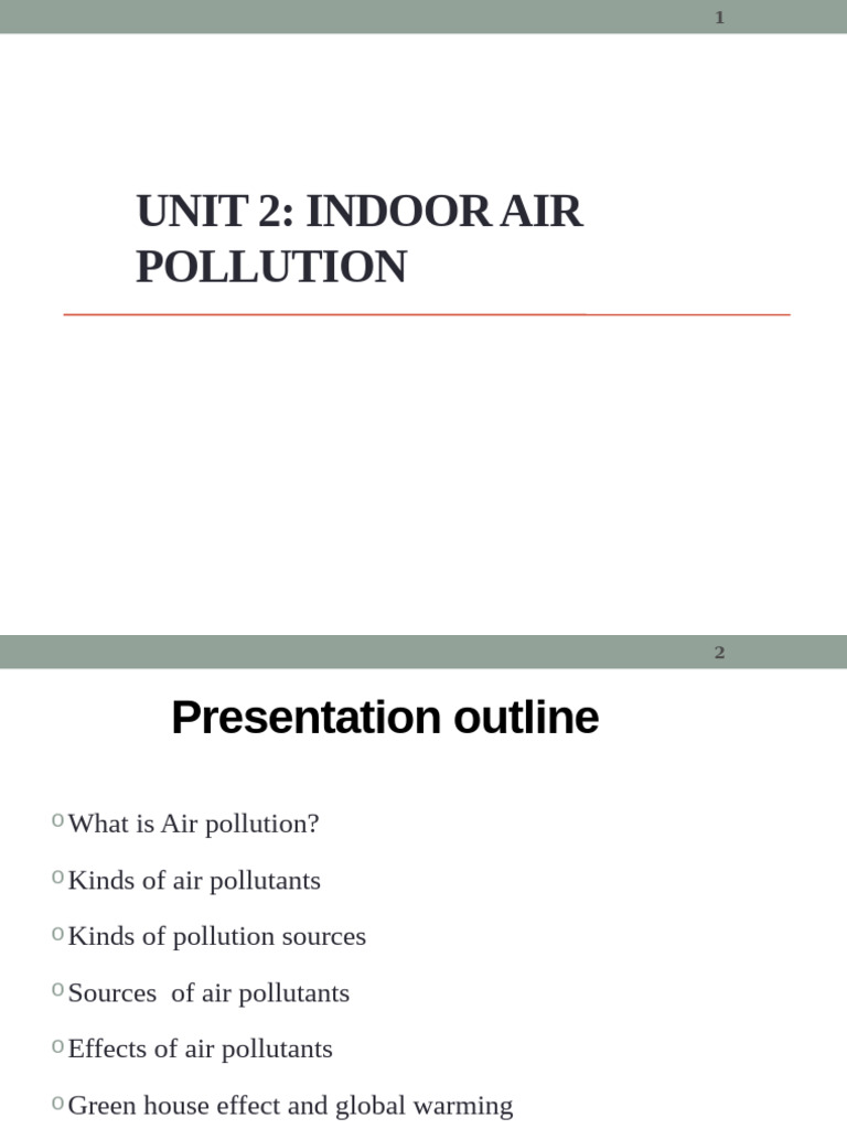 Understanding Indoor Air Pollution | PDF | Atmosphere Of Earth | Air ...