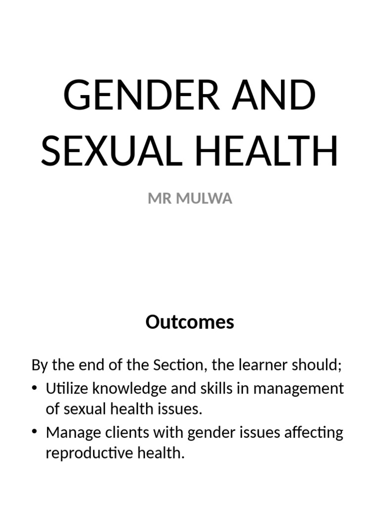 BSN 311 Gender Sexual and Reproductive Health | PDF | Sexual ...