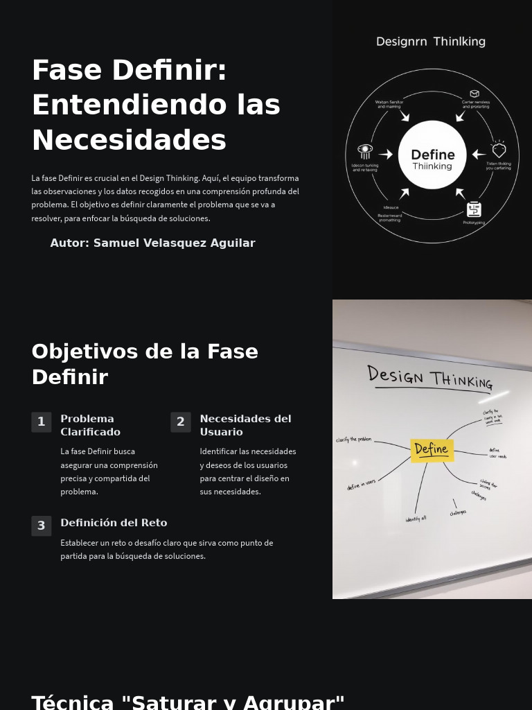 Fase Definir en Design Thinking: Claves y Técnicas | PDF | Diseño
