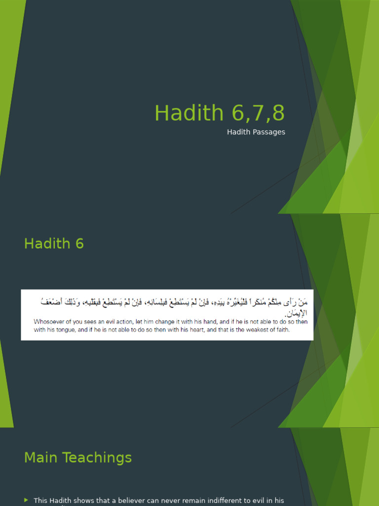 Hadith Passages 6,7,8 | PDF | Jihad | Religious Belief And Doctrine
