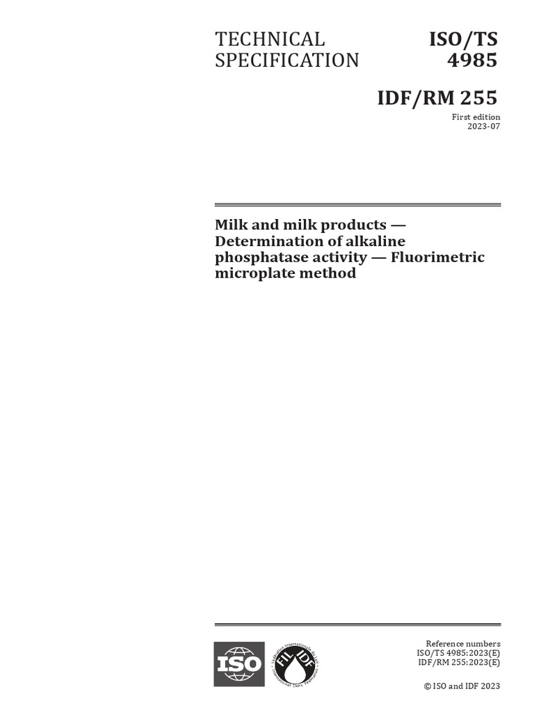 ISO TS 4985 2023 Ed.1 | PDF | International Organization For ...