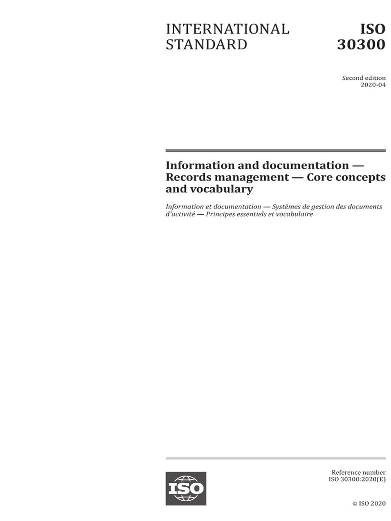 Iso 30300 2020 | PDF