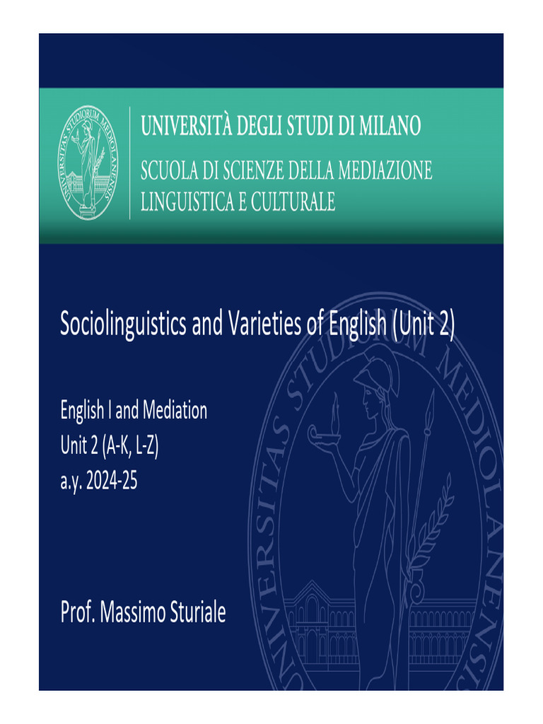 Lecture 1 - 8 October 2024 | PDF | Linguistics | Human Communication