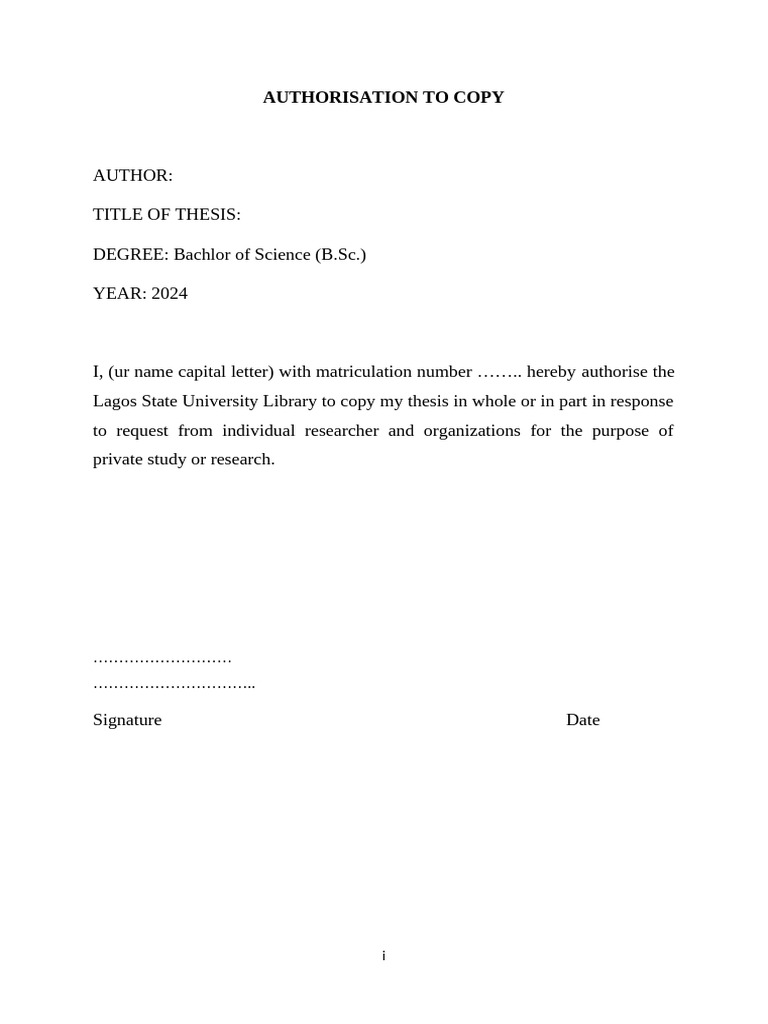 Thesis Authorization and Structure Guide | PDF | Chaos Theory | Applied ...