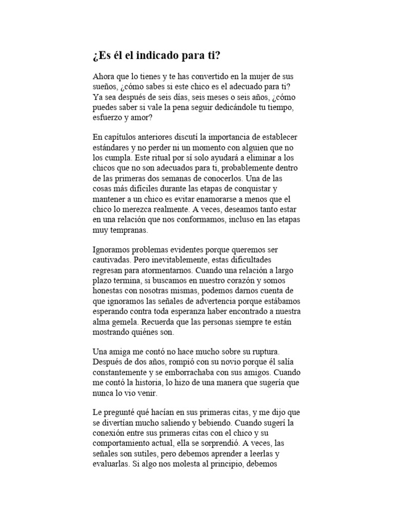 Capítulo 18 - Es Él El Indicado para Ti | PDF | Amor | Felicidad