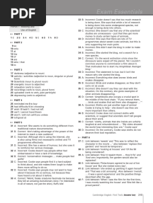Exam Essentials - FCE 2 - Answerkey