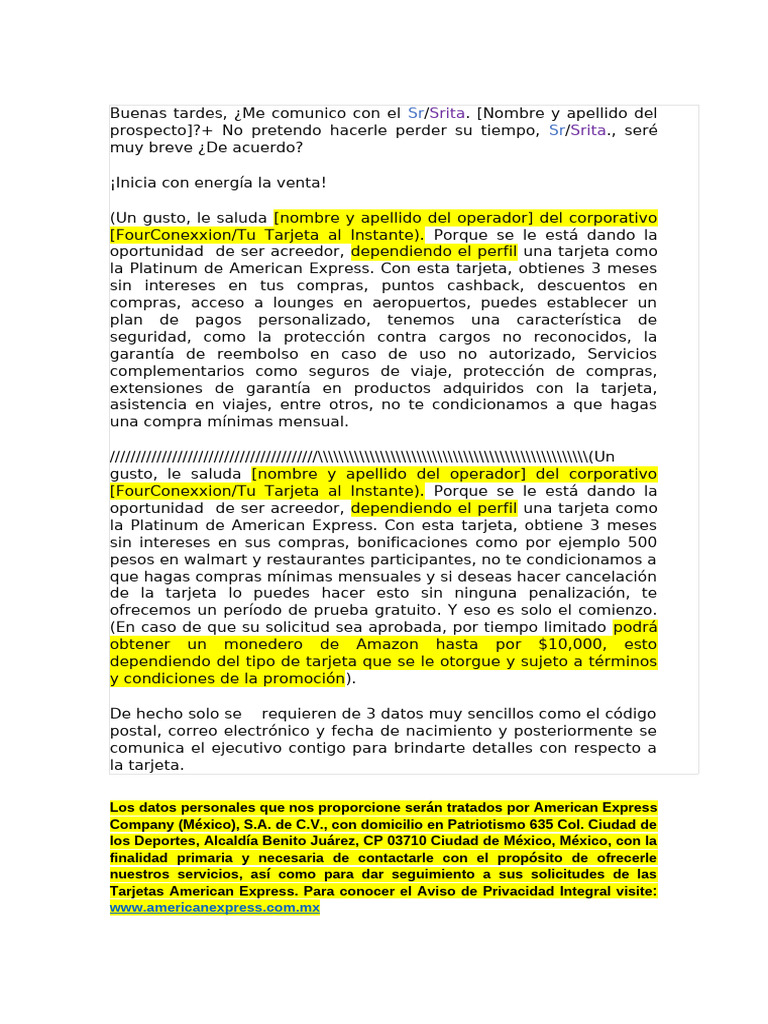 speech 1 (1) | PDF | American Express