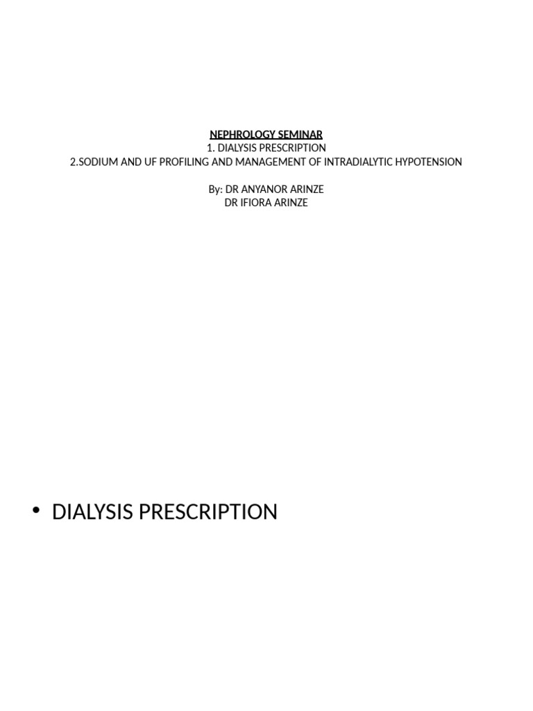Dialysis Main Pdf Hemodialysis Heart