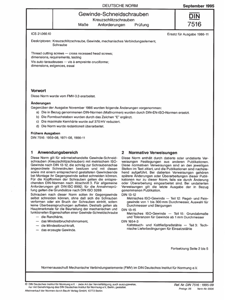 Din 7516 | PDF