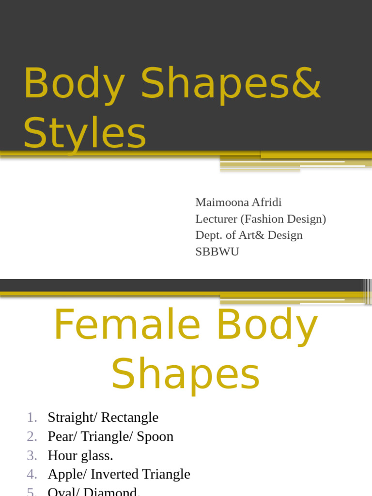 Fashion Guide: Body Shape Styles | PDF | Trousers | Shoe