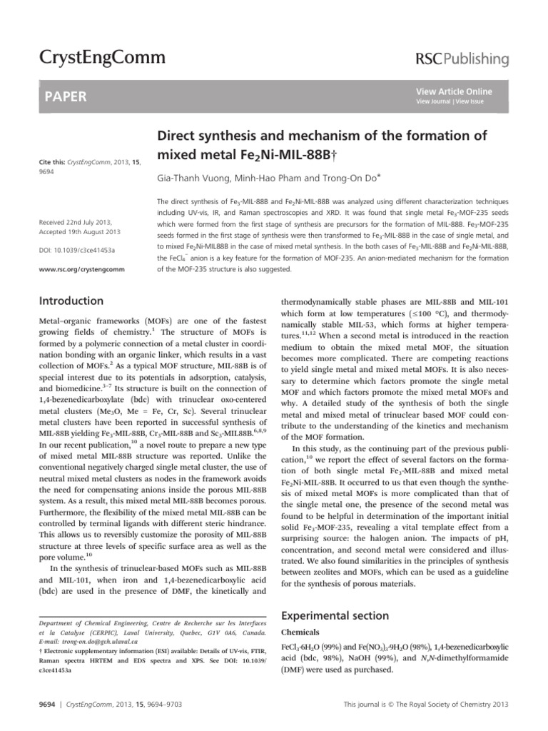 Síntesis y Caracterización de FeNi | PDF | Raman Spectroscopy ...