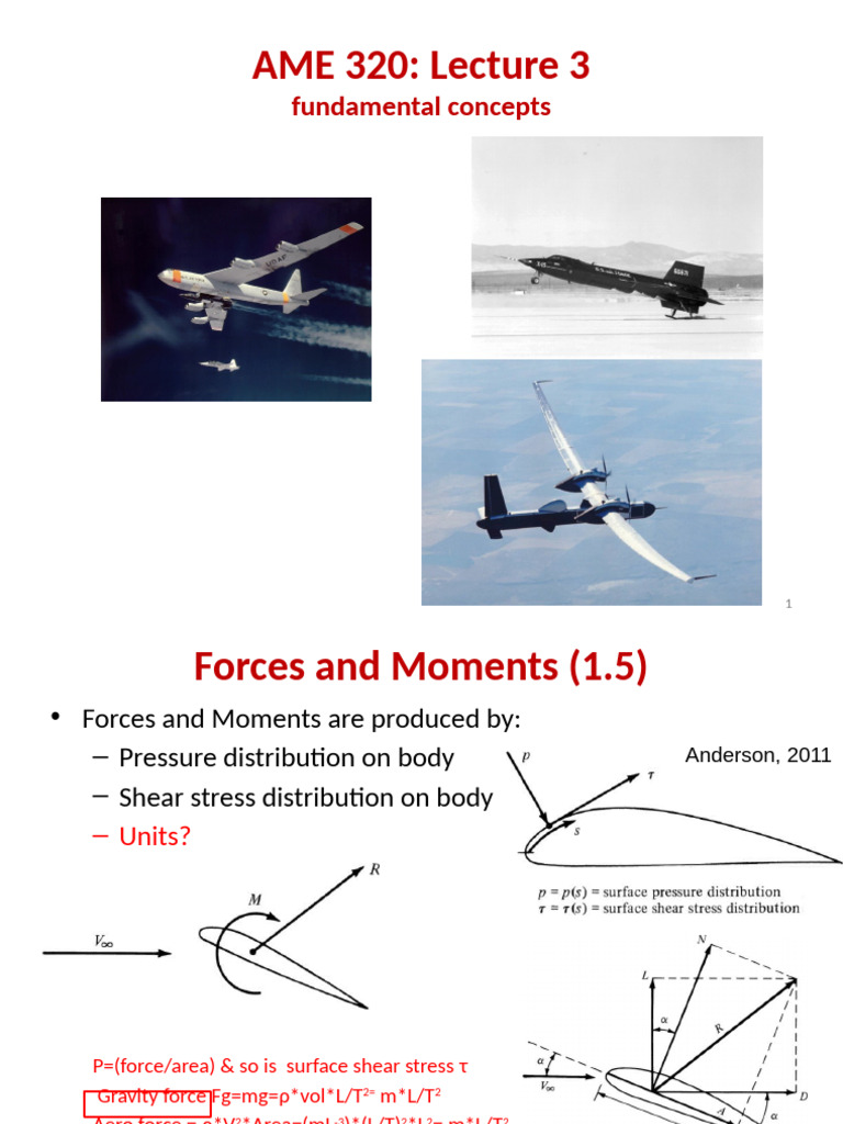 Aerodynamics Lecture Forces And Moments Pdf Viscosity Fluid Dynamics