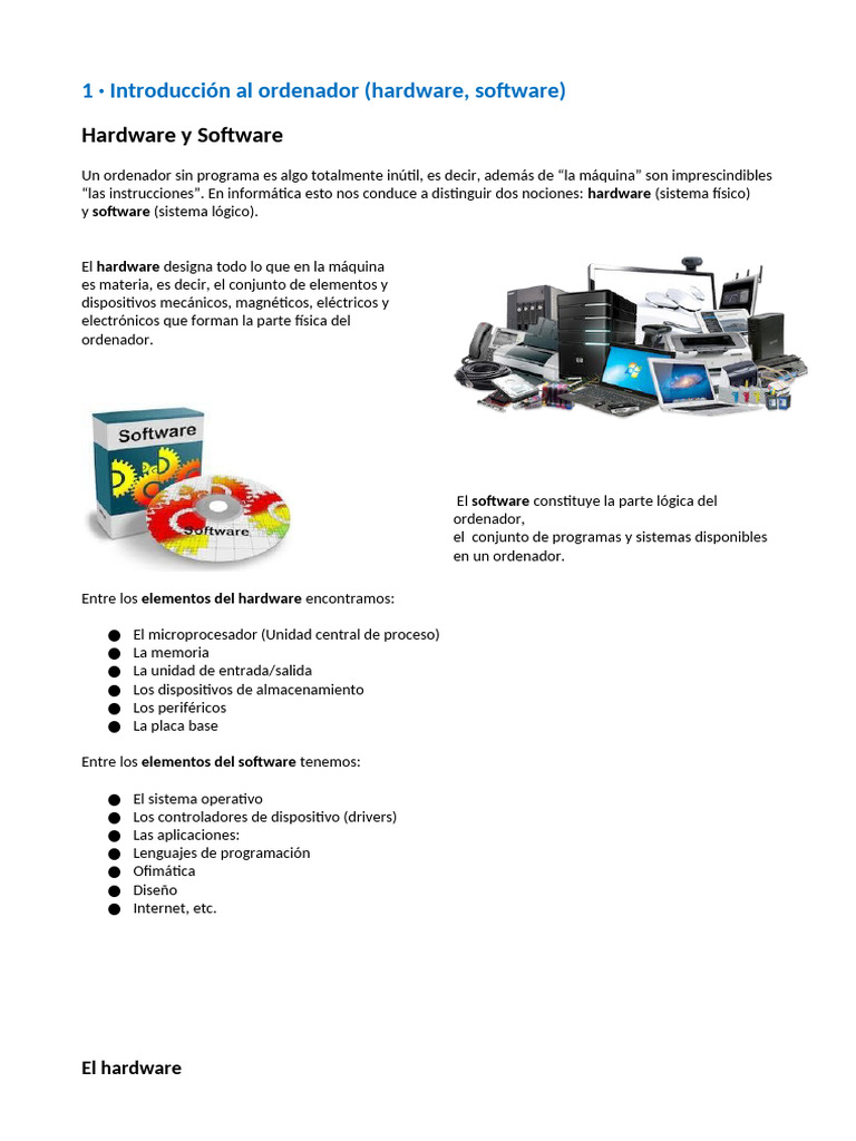 Sistema Operativo | PDF | Archivo de computadora | Hardware de la ...