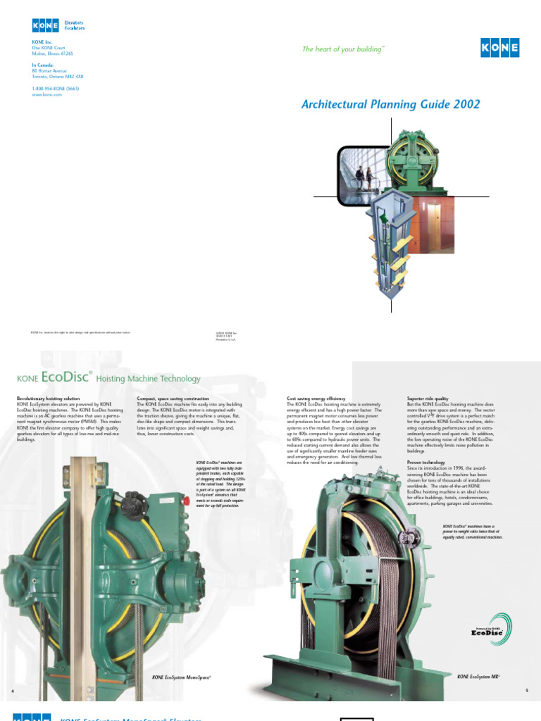Elevator Planning Guide 2002 | PDF | Elevator | Transport