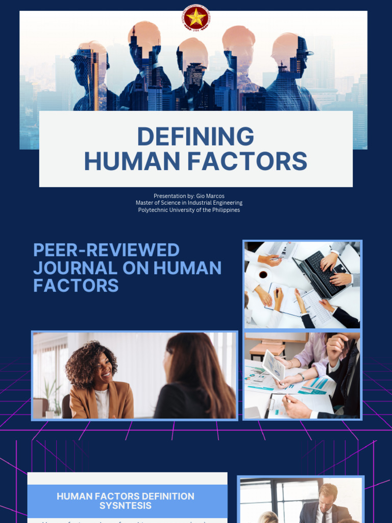 Defining Human Factors - Gio Marcos | PDF | Human Factors And ...