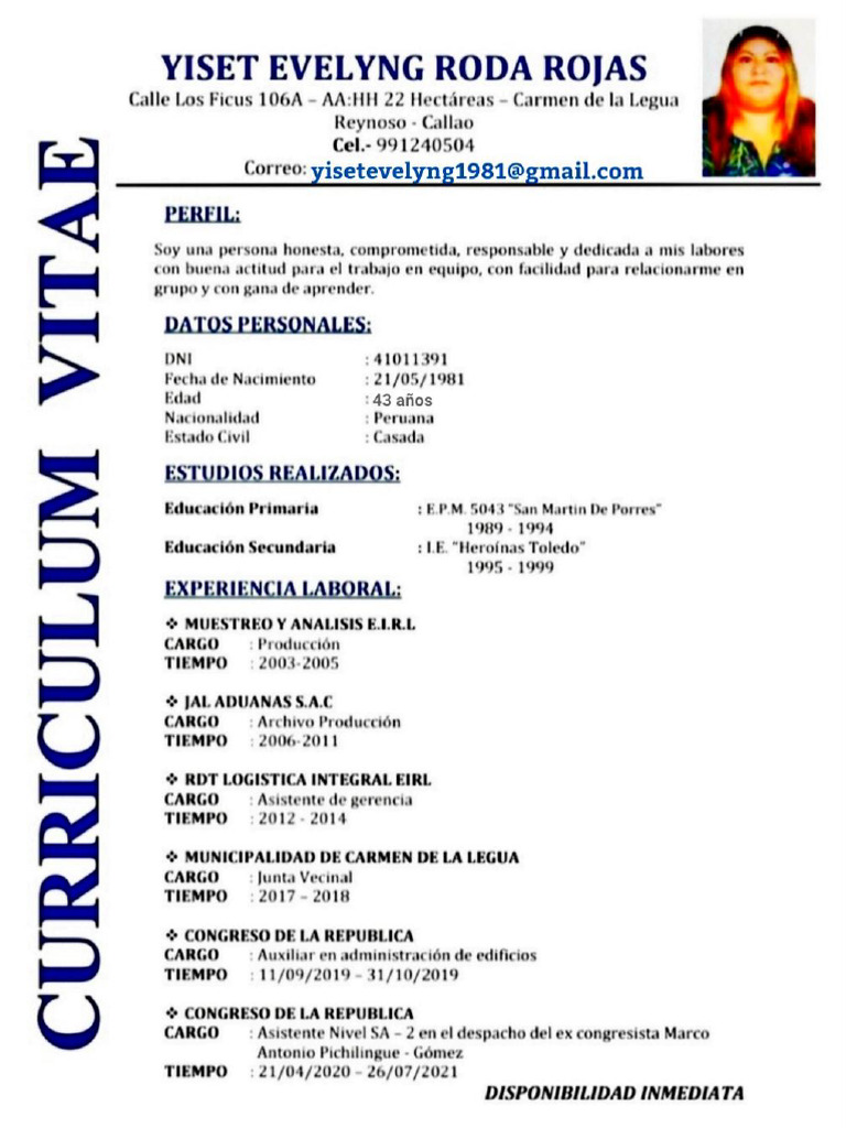 CV Yiset Roda | PDF