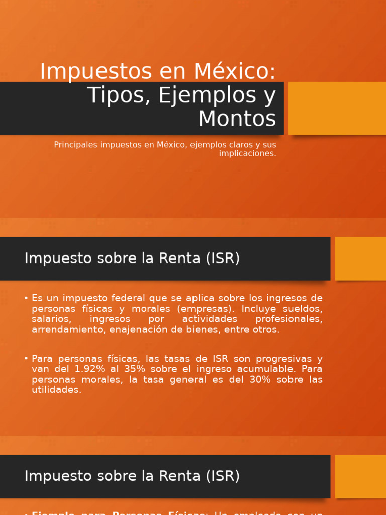 Impuestos en México: Guía Básica | PDF | Impuesto sobre la renta ...