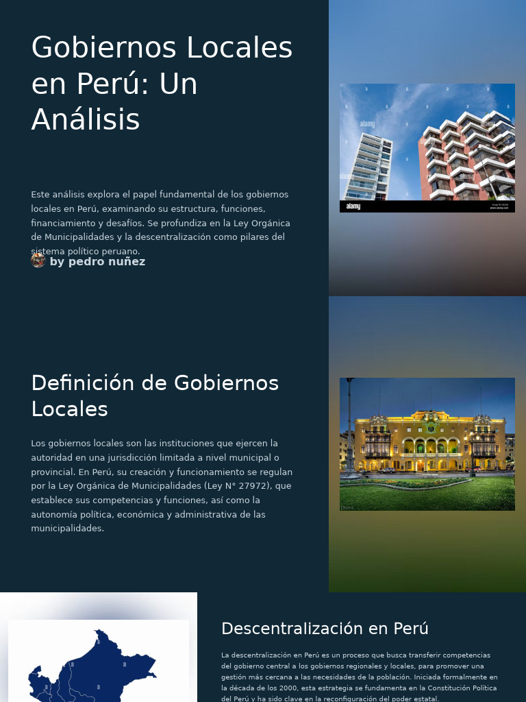 Gobiernos Locales en Perú: Estructura y Desafíos | PDF | Gobierno local ...
