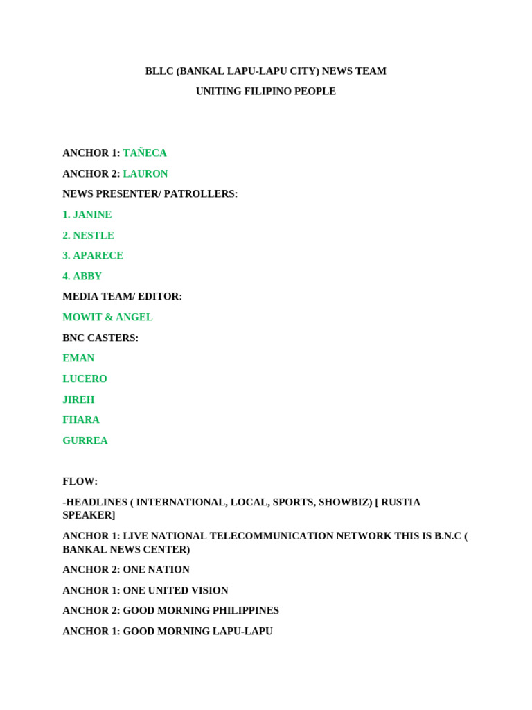 BNC Script Mil | PDF