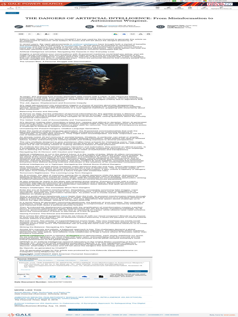 AI Risks: Navigating Everyday Dangers | PDF | Artificial Intelligence ...