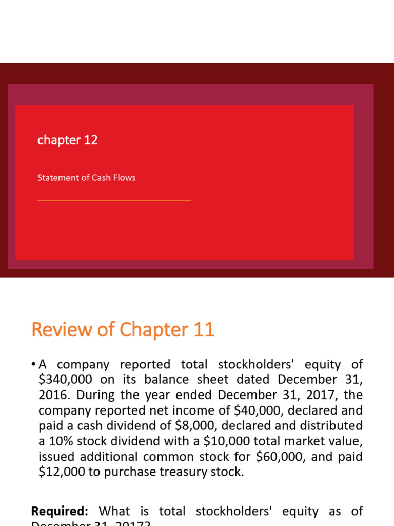 Chapter+12 Instructor Updated | PDF | Equity (Finance) | Expense
