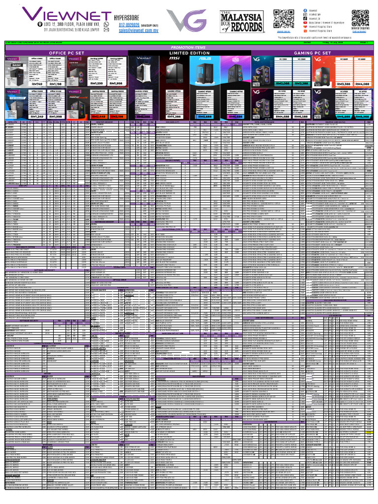 Intel CPU and PC Component Prices 2024 | PDF | Computer Hardware ...