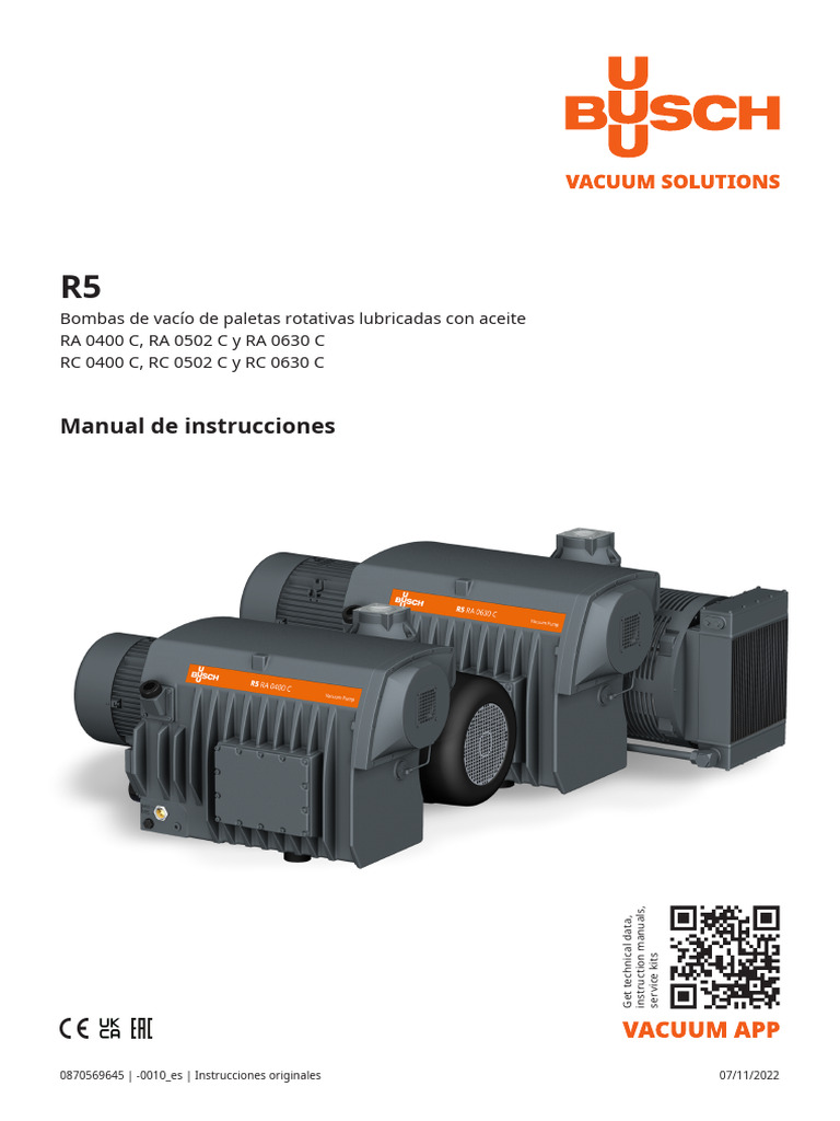 Manual de Instrucciones R5 RA/RC 0400-0630 | PDF | Agua | Refrigeración