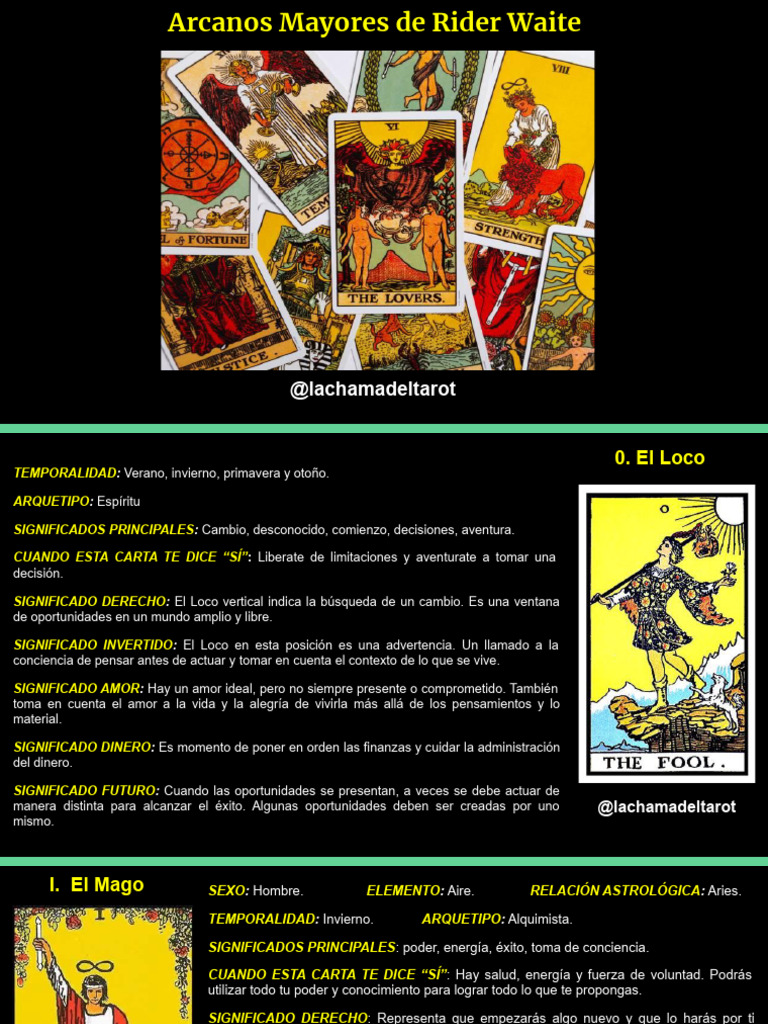 Arcanos Mayores Rider Waite Encuentro v y VI | PDF | Amor | Karma