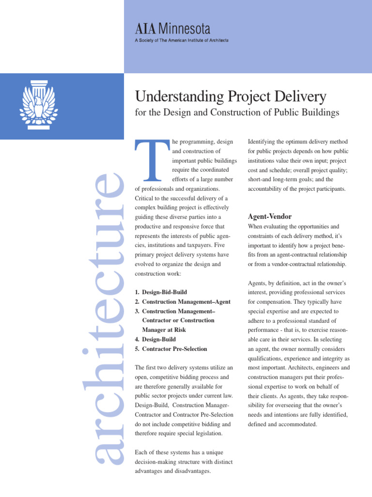 Project Delivery Methods Explained | PDF | Construction Management ...