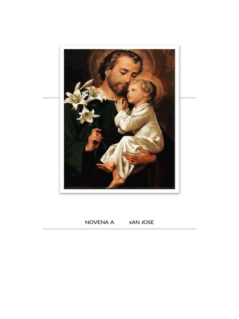 Rosario y Novena a San José | PDF | María, madre de Jesús | Intercesión