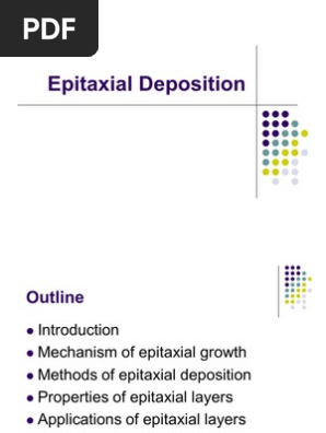 Epitaxial Deposition