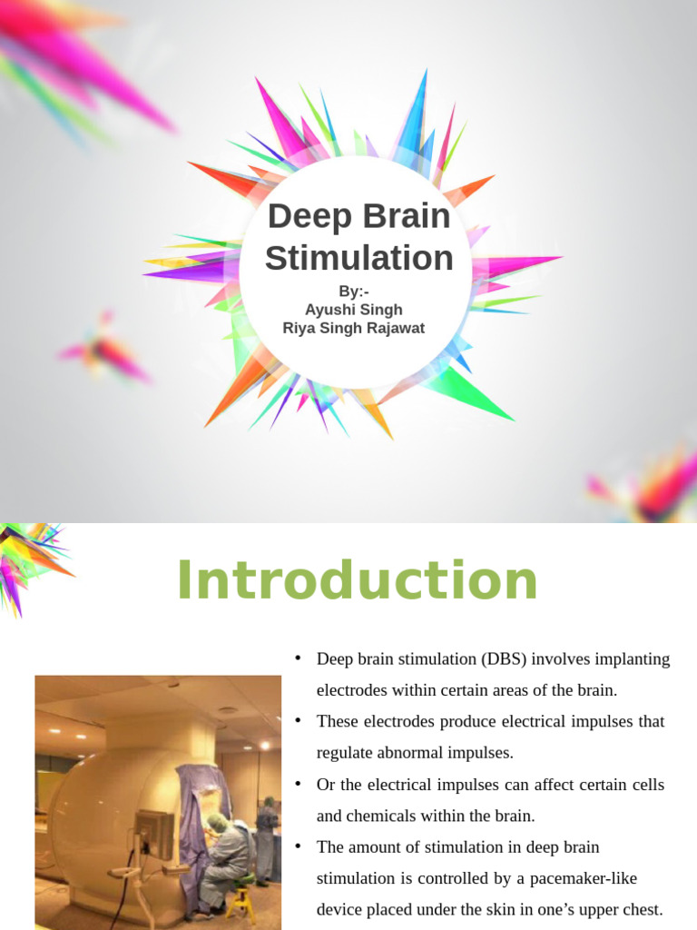Deep Brain Stimulation Overview and Applications | PDF | Deep Brain ...