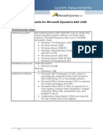 System Requirements For Microsoft Dynamics NAV 2009 SP1