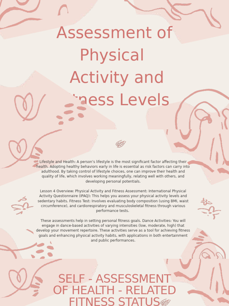 Physical Activity and Fitness Assessment | PDF | Physical Fitness | Dances